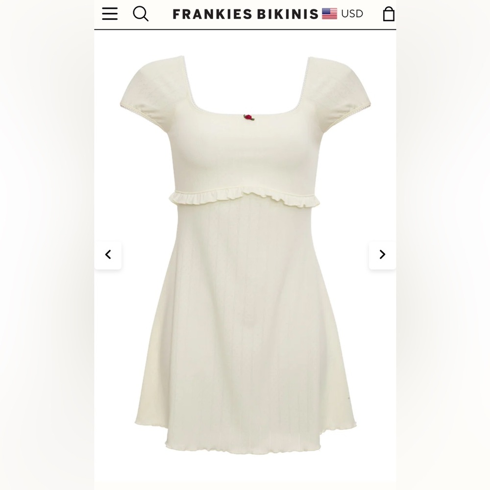 Frankies Bikinis x SYDNEY SWEENEY Rue Ruffle Mini Dress